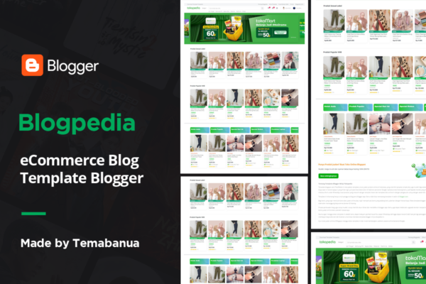 Blogpedia Template Mirip Marketpalce Tokopedia